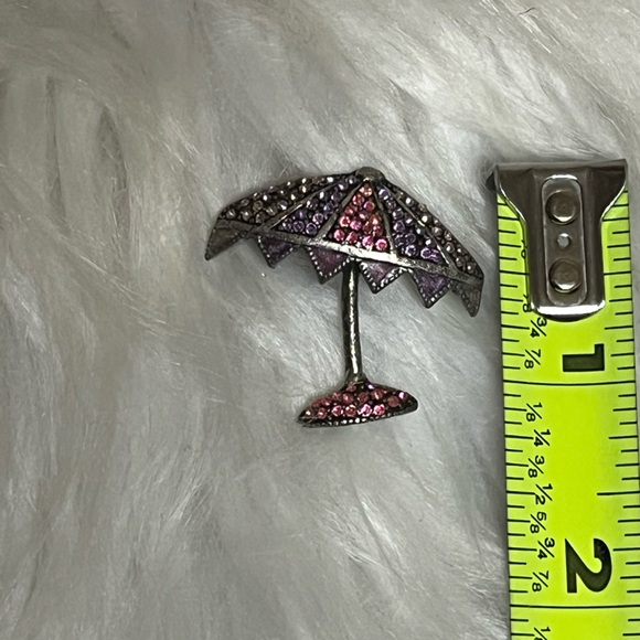 Vintage Umbrella Brooch - Picture 9 of 10